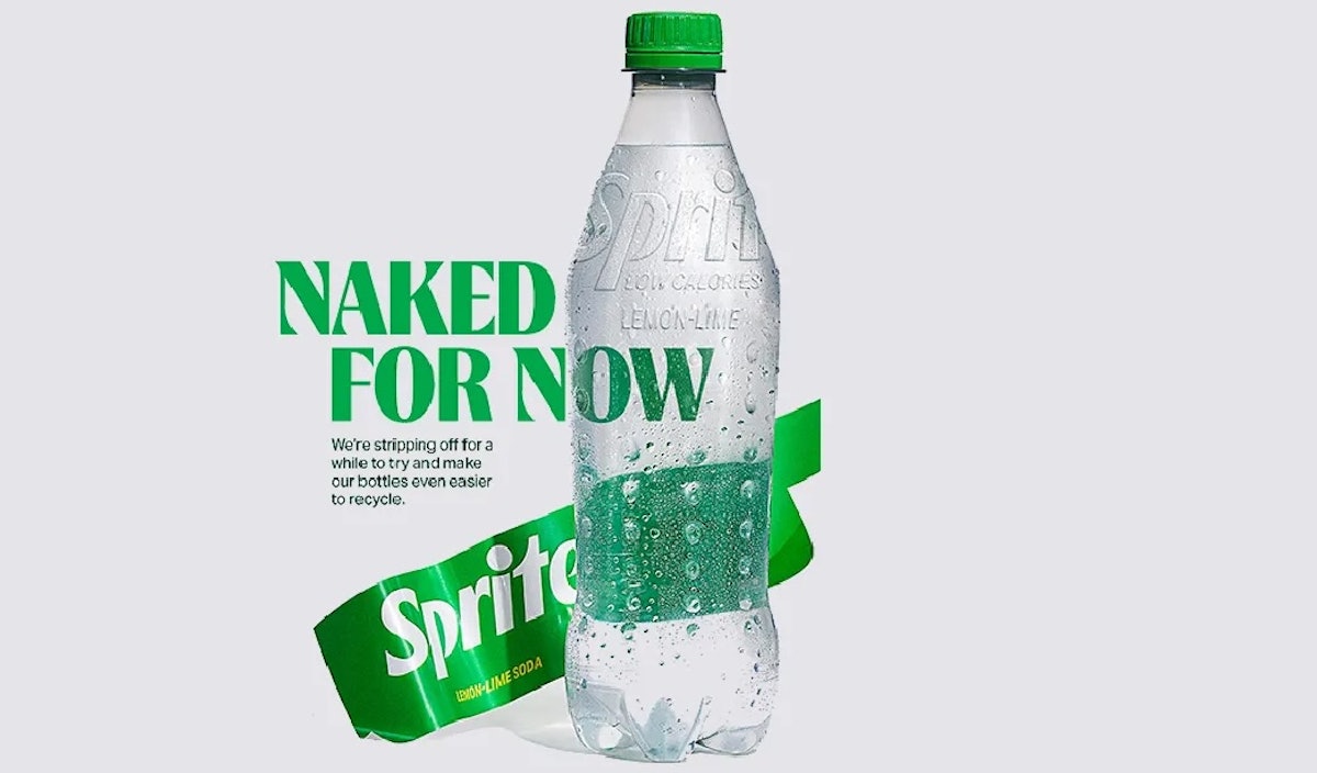 Coca-Cola Pilots Label-less Sprite Bottle in the U.K.