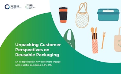 Closed Loop Partners’ Center for the Circular Economy, in collaboration with the U.S. Plastics Pact, has published a report titled “Unpacking Customer Perspectives on Reusable Packaging”.