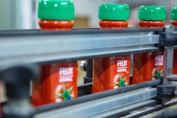 Orkla Foods' new PET bottles improve recyclability, include recycled PET, and offer a 30% reduction in bottle weight.
