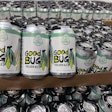 Lazy Magnolia's own brand canned beers currently use pressure-sensitive labels, but the brewery plans to switch to printed cans as soon as volume justifies the move.