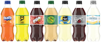 Outside of Coca-Cola and Sprite, all of Coke's other sparkling varieties—like Minute Maid Refreshments and Minute Maid Aguas Frescas—will require new, smaller labels. These will use the same placement as Coca-Cola and Sprite brands.