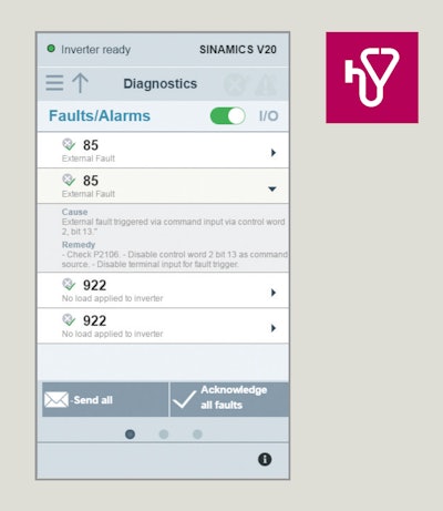 Sinamics V20 Smart Access Drive Service[35]