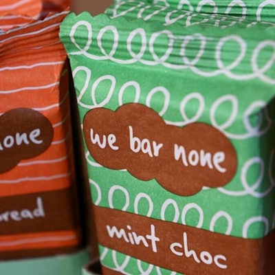 We Bar None has become the first Victorian company to offer 100% compostable wrappers.