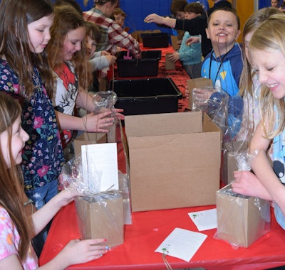 Silver Lake third graders enjoyed the planting activity.