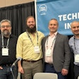 From left, Moderator: Chris Wirth, VP of market development, The Recycling Partnership; Chase Brumfield, site reliability engineering manager, AMP Robotics; Matt Cougle, COO, Cougle's Recycling; Javier Erazo, district manager, Waste Connections