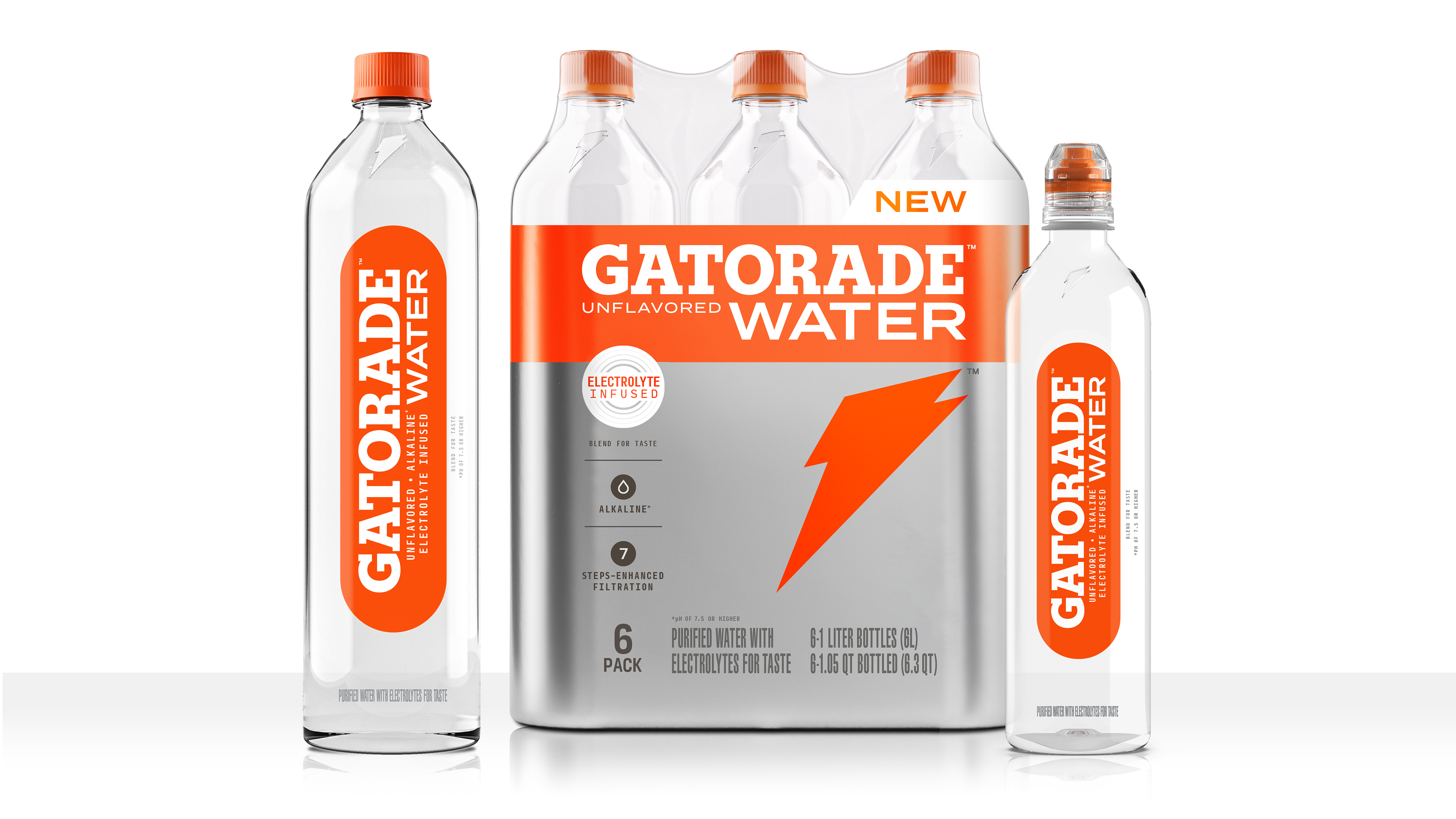 Gatorade Water was introduced in February and is available in two sizes&mdash;1L and 700 mL with sports cap&mdash;both online and in stores nationwide.