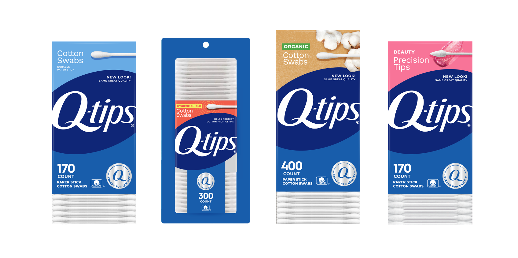 The redesign, which includes more than 10 products, uses colors such as pink, orange, and gold (in addition to the updated blue logo lockup) to visually show the benefits of each, while making it easy for consumers to differentiate on-shelf.