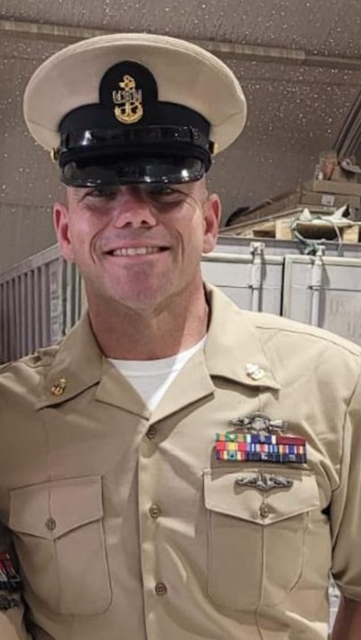 John Cowen, Regional Sales Manager for InkJet and U.S. Navy Chief