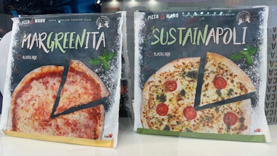 Italian brand Pizza Mano adopted a paper packaging solution from Kohler Paper that runs on traditional flow-wrapping equipment, and requires no plastic.