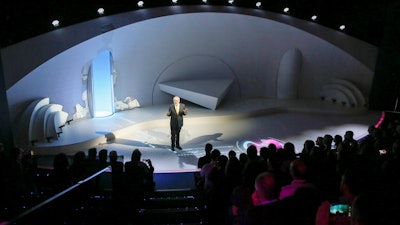 Landa founder Benny Landa put on a half-hour ticked show, Nano: A Love Story, five times a day, at the Landa booth.