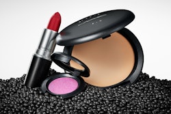 In North America, ELC has developed a closed-loop system to reincorporate some of MAC’s signature black plastic collected through the Back-to-Mac takeback program into new makeup packaging. Image courtesy of The Estée Lauder Companies