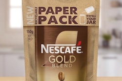 Nescafé's paper refill pack is 97% lighter than a traditional coffee jar.