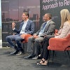 (from left) Ash Eisa, Former Walmart SVP: Sourcing/Technology/Supply Chain, Independent Consultant; Jason Malyil, Business Transformation Program Lead, Ralph Lauren; Paula Natoli, Director, Global Strategic Industries, Supply Chain & Logistics, Google Cloud.