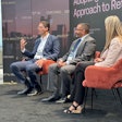(from left) Ash Eisa, Former Walmart SVP: Sourcing/Technology/Supply Chain, Independent Consultant; Jason Malyil, Business Transformation Program Lead, Ralph Lauren; Paula Natoli, Director, Global Strategic Industries, Supply Chain & Logistics, Google Cloud.