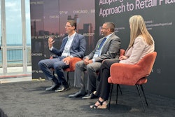 (from left) Ash Eisa, Former Walmart SVP: Sourcing/Technology/Supply Chain, Independent Consultant; Jason Malyil, Business Transformation Program Lead, Ralph Lauren; Paula Natoli, Director, Global Strategic Industries, Supply Chain & Logistics, Google Cloud.