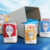 British Sugar’s main product is granulated sugar, shown here in retail bags packed in a retail-ready tray-and-lid package.