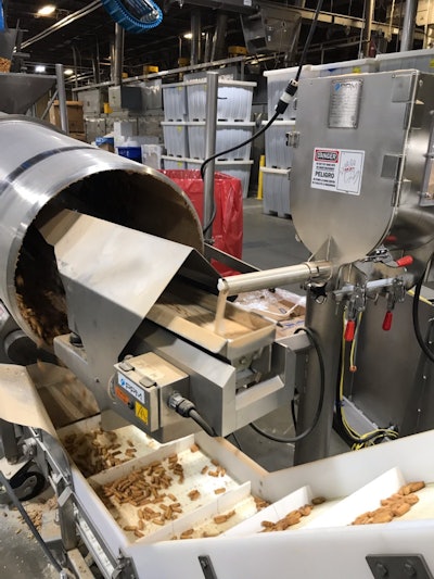 Snack manufacturing seasoning