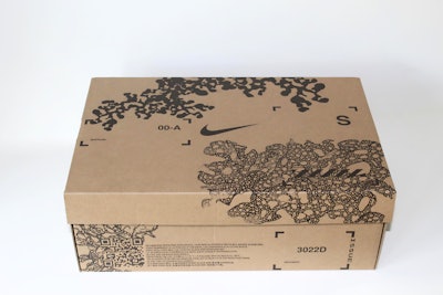 Introduced in late spring 2024, the ISPA footwear box is flexo-printed with illustrations of various types of algae.