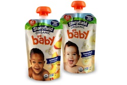 Stonyfield has become the first to use the CHEERCircle all-polyethylene spouted pouch.