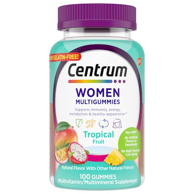 Sustainable Packaging: Centrum 100% rPET Bottle from Haleon