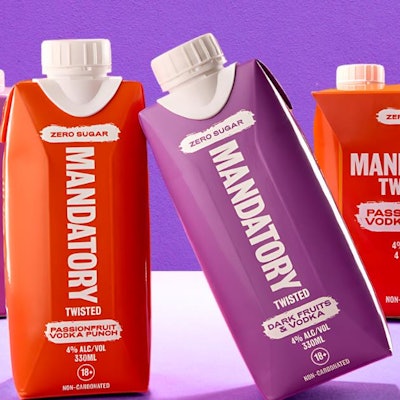 Mandatory Spirit Co's new cartons can be recycled through Australia's national Container Deposit Scheme.