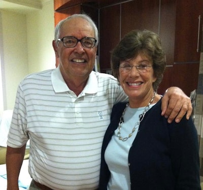 Lloyd with his wife, Martha.