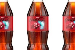 Coca-cola's new limited-edition Marvel collaboration bottles feature an illuminating Thor's hammer illustration.