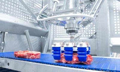 The mGrip grippers are particularly suitable for direct food handling, including meat and fish.