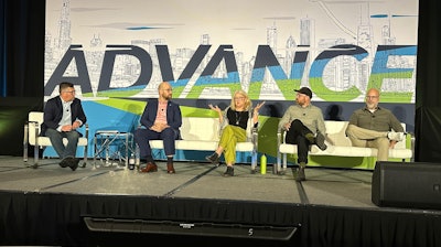 Johnson (center) explains the nuances of working with retailers, who have their own distinct set of motivations and KPIs.