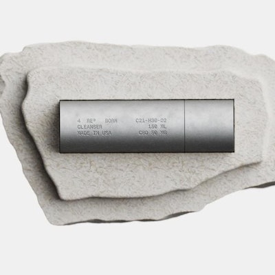 Mycelium packaging allows 4 RE to use sustainable materials while mirroring the aesthetic of the product inside.