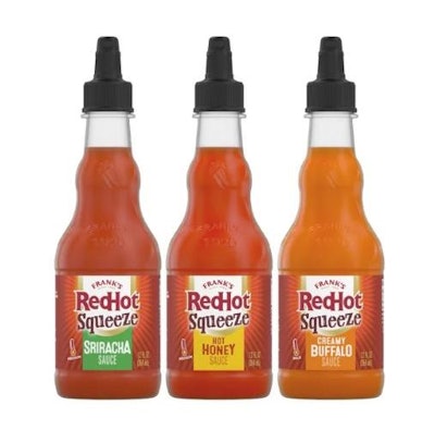 Frank's RedHot's new PET bottle mirrors the shape and details of the original glass bottle while adding usability features.