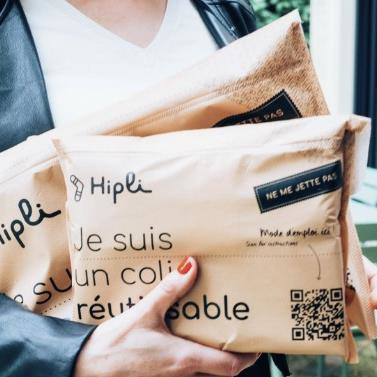 The Hipli reusable e-commerce packaging solution can be reused up to 100 times.