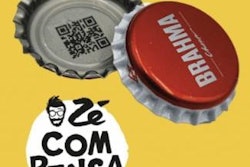 Ambev has added QR codes to some of its Brahma brand beer bottle caps, allowing consumers to access a loyalty program.