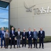 From left to right: Stephan März (Executive VP Pharma Liquid, Syntegon), Pilar Ramirez (General Counsel, Telstar), Torsten Türling (CEO, Syntegon), Jordi Serrat (Technology & Operations Corporate Manager, Telstar), Jordi Puig (Managing Director, Telstar), Petros Kapelles (Chief Operations Officer, Syntegon), Emili Pablos (Executive VP & Chief Financial Officer, Telstar), Matthias Wagner (Managing Director, Telstar).