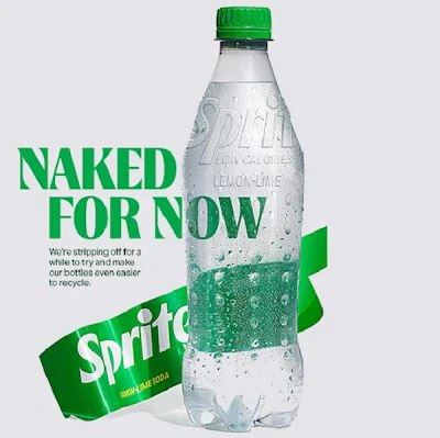 In place of a label, the bottle will feature an embossed logo on the front, with product and nutritional information laser-engraved on the back.