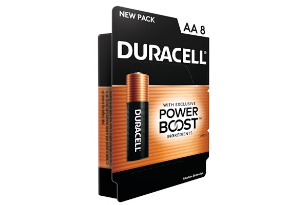 The paper-based blister packs are die-perforated for easy removal from the package.