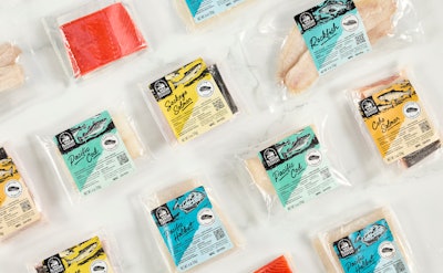 Each fish pack features a beautiful illustration of the fish species contained within as a way to educate consumers on the differences between them. Photo courtesy of Wild Alaskan Company.
