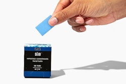 Seid Altered Perceptions Facial Cleanser and Seid Conscious Commitments Facial Balm products come in a dainty, palm-sized paperboard carton that’s perforated along the front and bottom panel to allow for easy access to the product strips. Image courtesy of Nwar Skin.