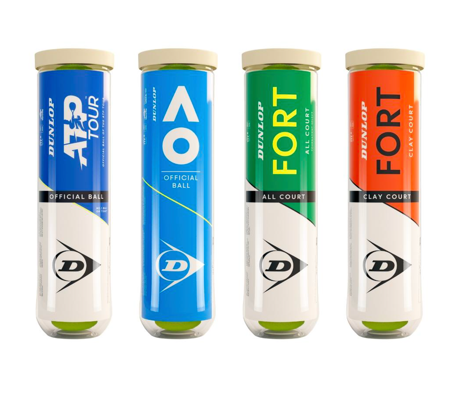 The new packaging will be used for official Dunlop balls at tournaments including the Australian Open and Nitto ATP Finals.