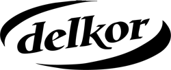 Delkor Logo Outlined Black