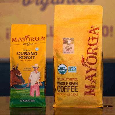 Mayorga uses its newest pouch filling system to produce whole bean and ground coffee in both 2- and 5-lb sizes.