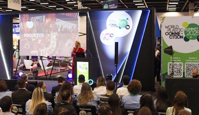 Gabriela de Matos at the launch of Color Trend 2025 and pre-launch of the IV World Plastic Connection Summit in 2024. Image courtesy of Think Plastic Brazil