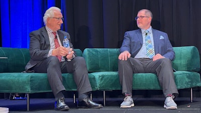 From l. to r., Edward Kosior, NEXTLOOPP Americas, and Robert Flores, Berry Global
