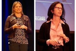 At left, Crystal Baylis, director of strategy and engagement at the U.S. Plastics Pact, and, right, Shannon Gordon, COO of Circular.co