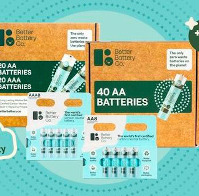 Their small pack battery line includes AA, AAA, C, D, and 9V options, while their kit line features larger configurations with a prepaid recycling program.