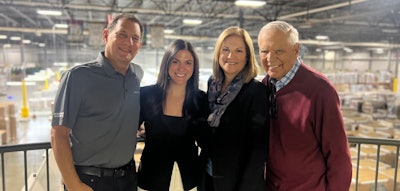 Mark Schlossman (Executive Vice President of Sales and Marketing, Third Generation), Samara Ronkowitz (Executive Vice President, Fourth Generation), Lisa Hirsh (CEO & President, Third Generation), and Charlie Hirsh (Chairman of the Board, Second Generation)