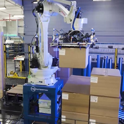 CRG successfully implemented an advanced automated palletizing and label application system for ProAmpac's six production lines.