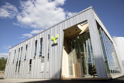 Metsä Board’s Excellence Centre in Äänekoski, Finland, is two-story, 5,000-sq-ft facility created to allows for joint exploration, innovation, and testing of fiber-based packaging solutions. Image courtesy of Metsä Group.