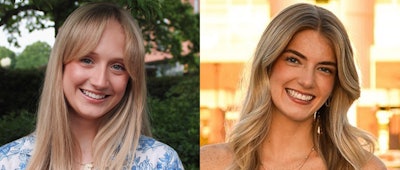 Emilia Robinson (l.) and Lyndsey Laster (r.) are recipients of spring 2025 packaging program scholarships at Clemson.
