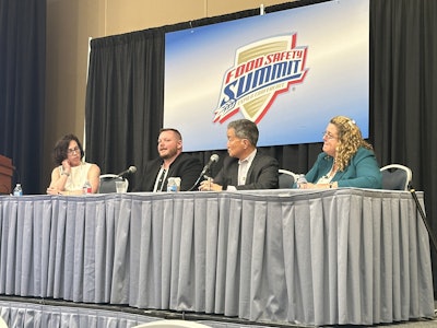 Joseph Starr (center left) noted how collateral effects of regulatory changes in food chemicals can impact supply chains, cost, and food security.
